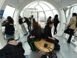 In the capsule (London Eye)